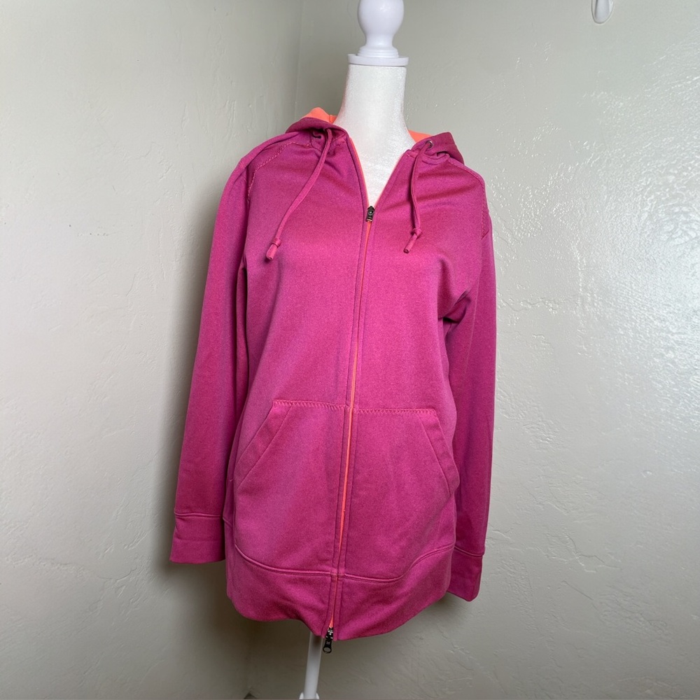 Columbia Women's Fuchsia Pink Sz Large Full-Zip Hoodie